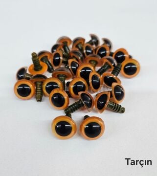 14 mm Renkli İthal Amigurumi Göz Tarçın