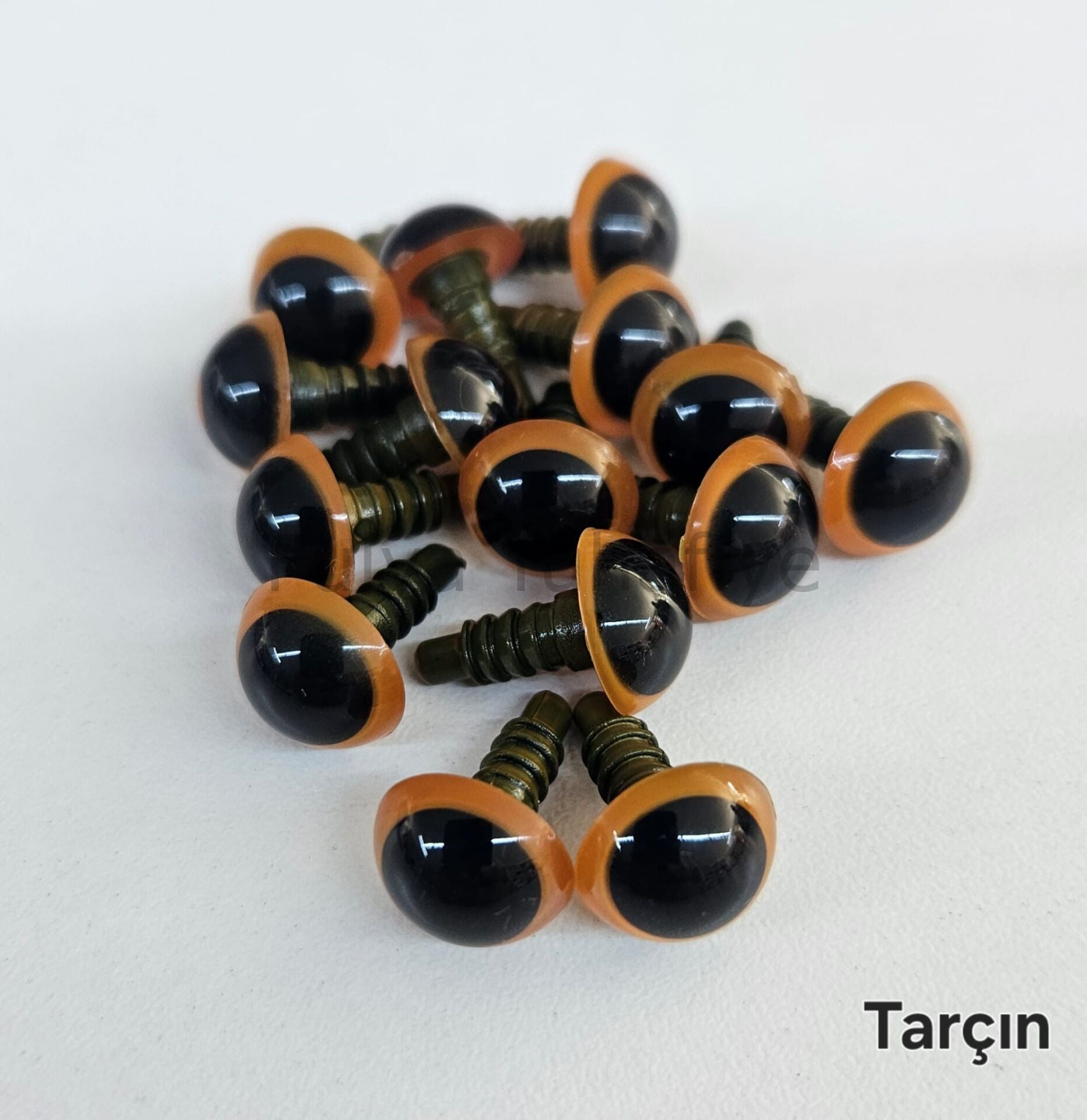 12 mm Renkli İthal Amigurumi Göz Tarçın