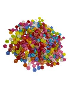 Mini Düğme Yuvarlak Karışık Paket 4 mm