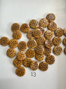 Otantik Desen  Ahşap Düğmeler (1.70 cm)