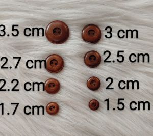 Ceviz Ahşap Rengi Düğmeler