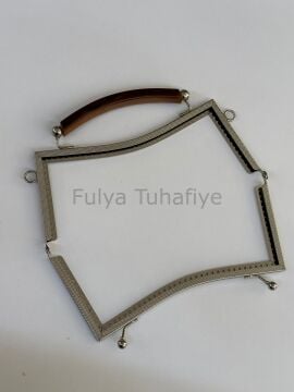 Akrilik Saplı Metal Çanta Klipsi