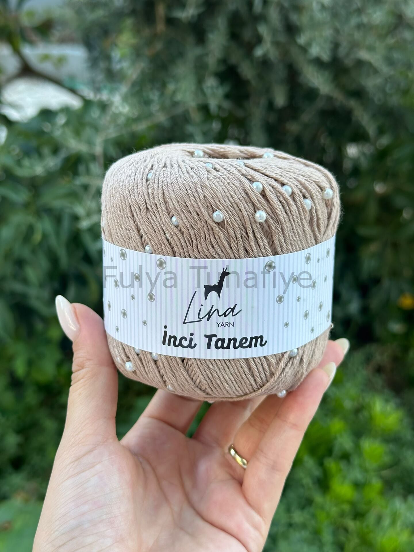 Lina Yarn İnci Tanem 104  Bej