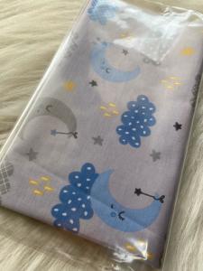 Ay Dedeli Gri 50x120 cm poplin Kumaş