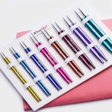 Knitpro Zing Deluxe Değiştirilebilir Misinalı Şiş Seti (13 cm)