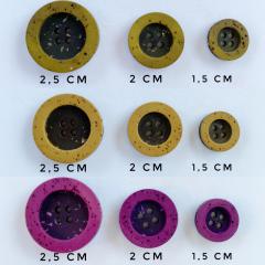 Taş Eskitme Düğme (2 cm)