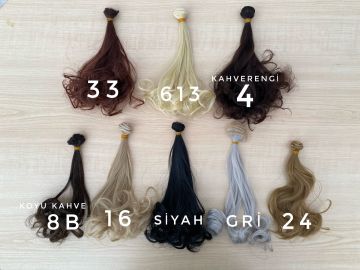 Sentetik Bukleli Saçlar