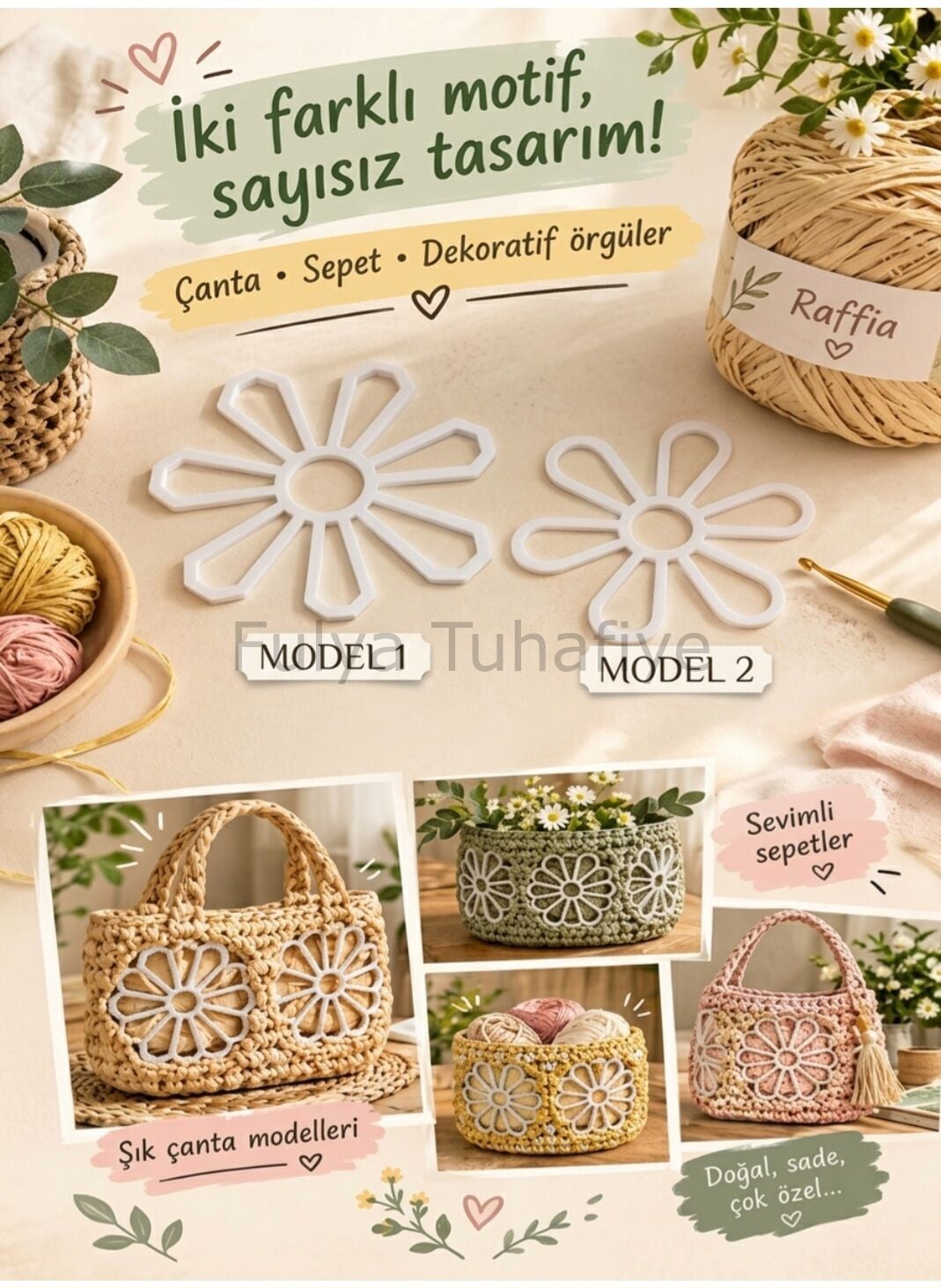 Motif Kalıbı  8x8 cm