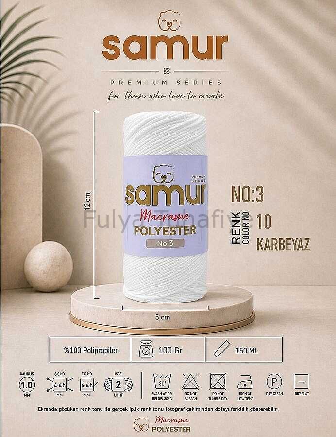 Samur Polyester Makrome 3 mm