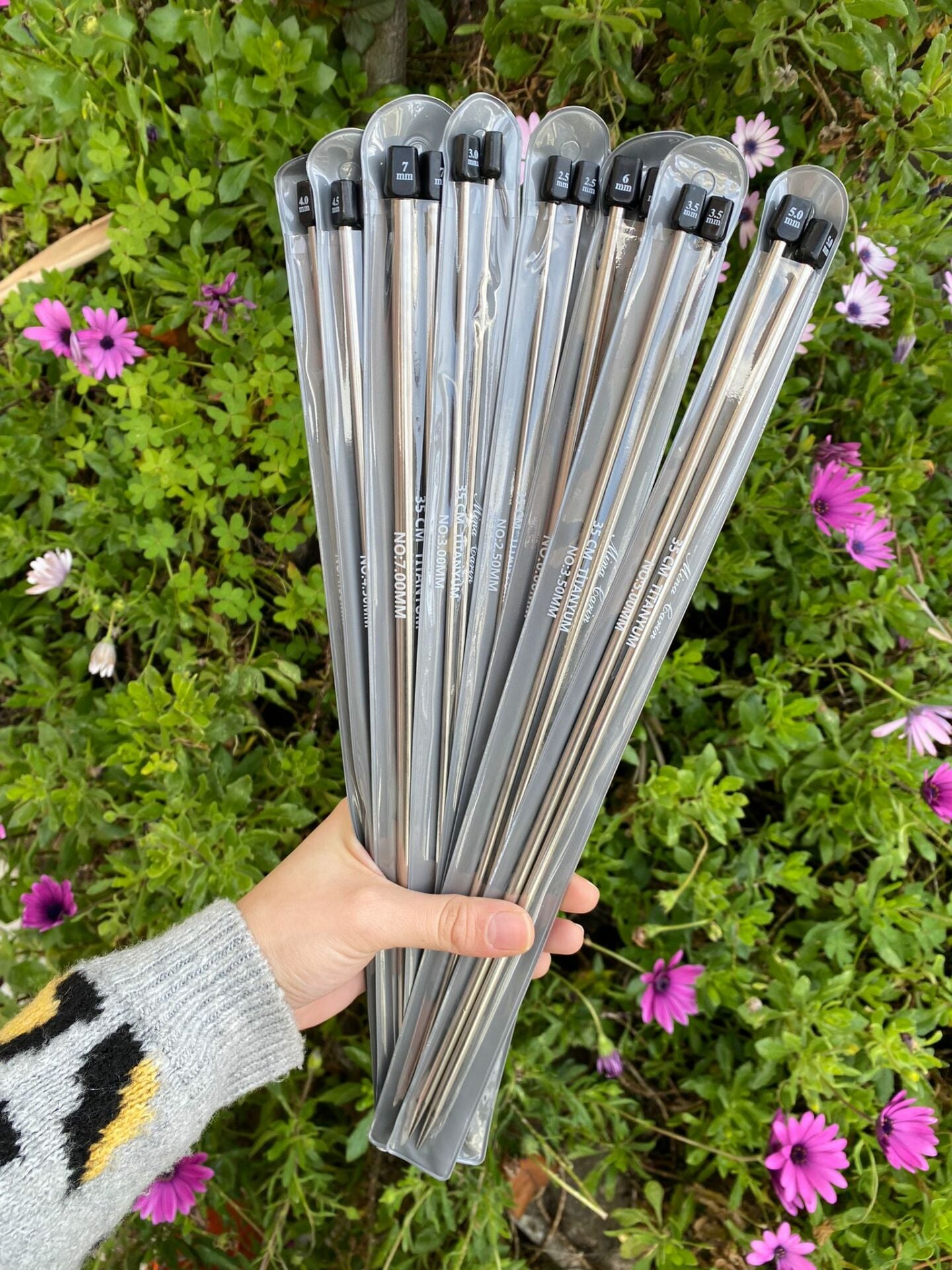 Mina Carin 35 cm Titanyum Uzun Şiş