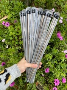 Mina Carin 35 cm Titanyum Uzun Şiş