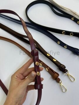 Çıtçıtla Ayarlanabilir Deri Çanta Sapı