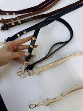 Çıtçıtla Ayarlanabilir Deri Çanta Sapı