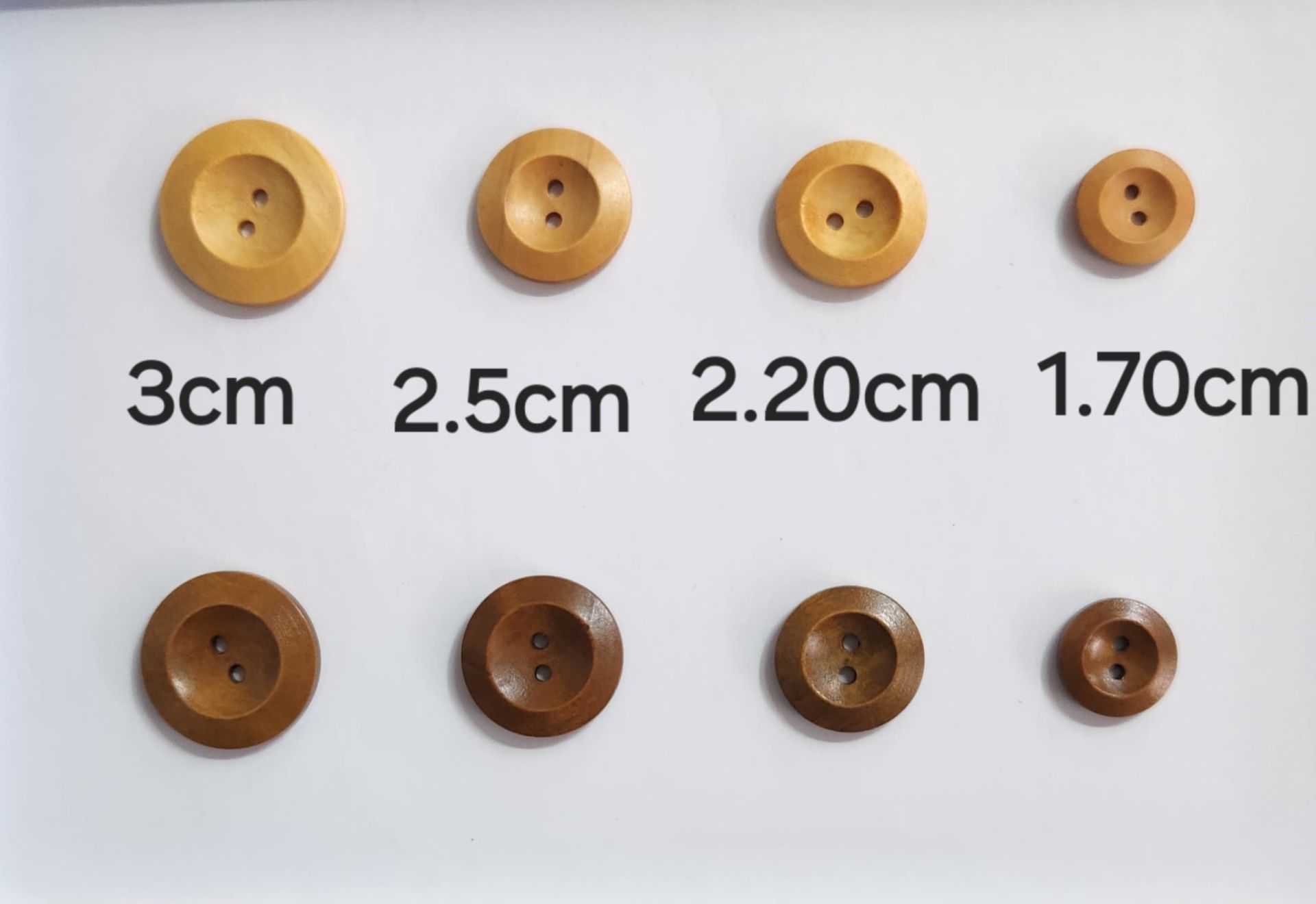 Ahşap  Düğme (Renk ve Boyut seçenekli)