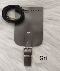 Mini Çanta Kapak Askı Seti Gri