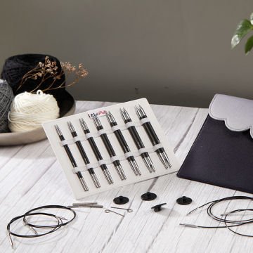 Knitpro Karbonz Deluxe Değiştirilebilir Misinalı Şiş Seti