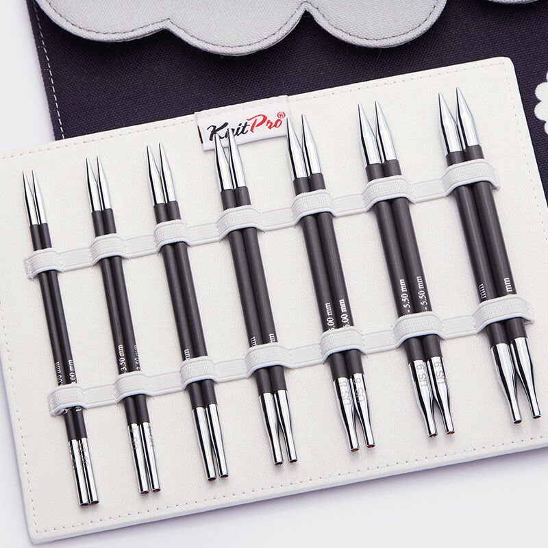 Knitpro Karbonz Deluxe Değiştirilebilir Misinalı Şiş Seti