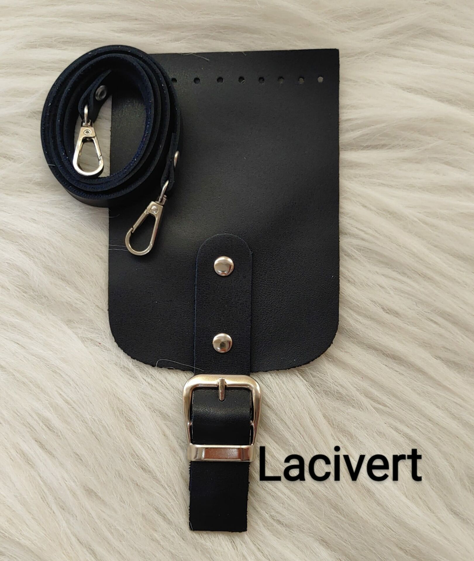 Mini Çanta Kapak Askı Seti Lacivert