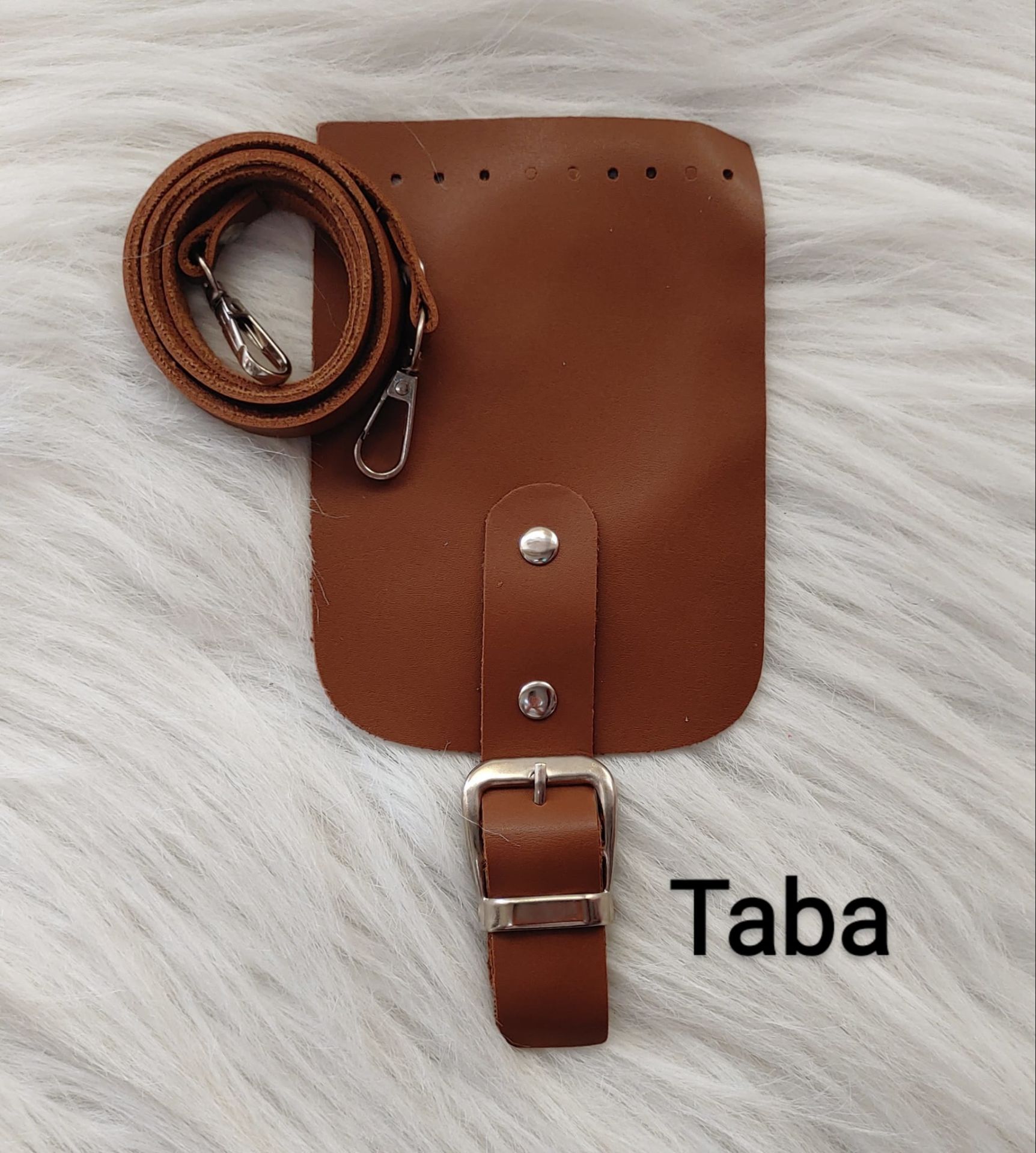 Mini Çanta Kapak Askı Seti Taba