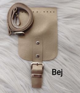 Mini Çanta Kapak Askı Seti Bej