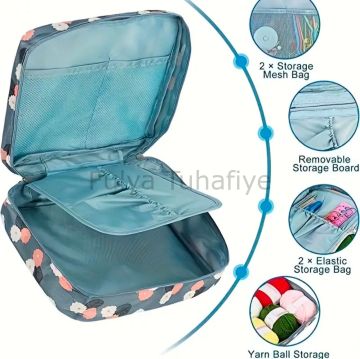 Seyahat Örgü Çantası 21x16 cm (Travel Bag)