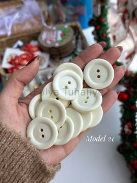 Akrilik 3 cm Düğme