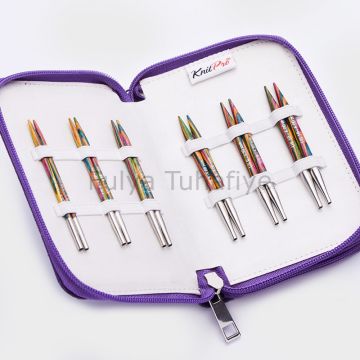 Knitpro Symfonie Özel Değiştirilebilir Misinalı Şiş Seti (10 CM)