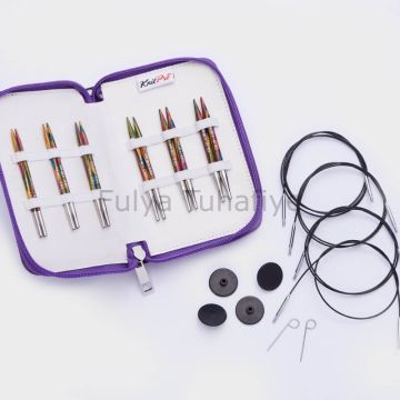 Knitpro Symfonie Özel Değiştirilebilir Misinalı Şiş Seti (10 CM)