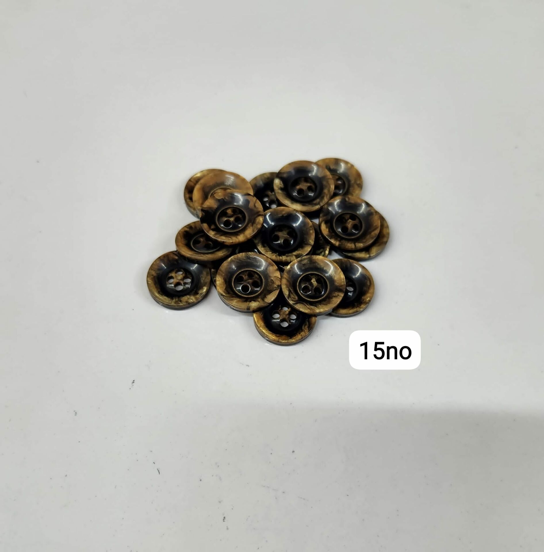 Sedef Görünümlü Polyester Düğme (2 cm) 15 No