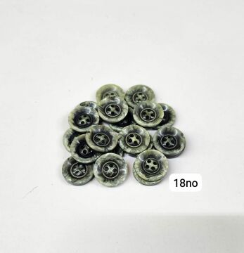 Sedef Görünümlü Polyester Düğme (2 cm) 18 No