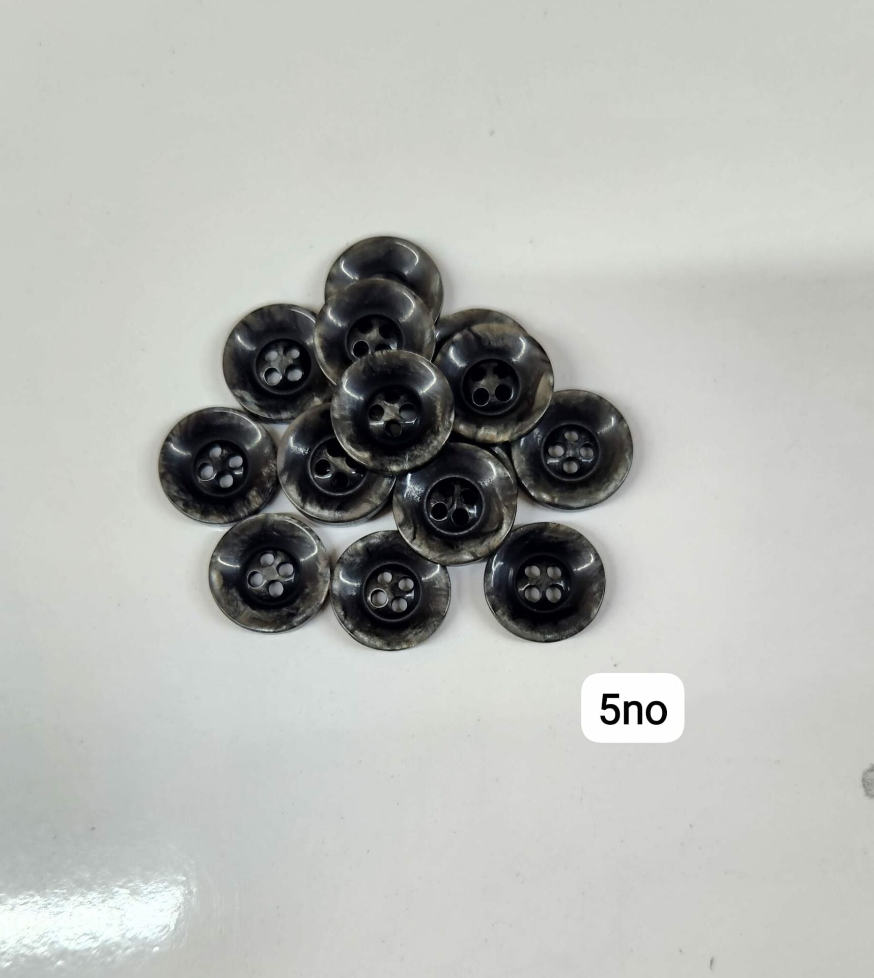 Sedef Görünümlü Polyester Düğme (2 cm) 5 No