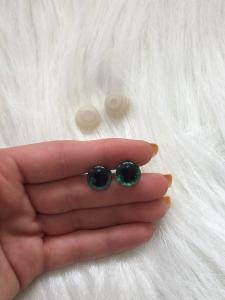 12 mm Simli Renkli Gözler Yeşil