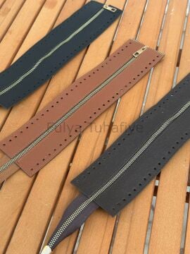 Dikilebilir Deri Fermuar