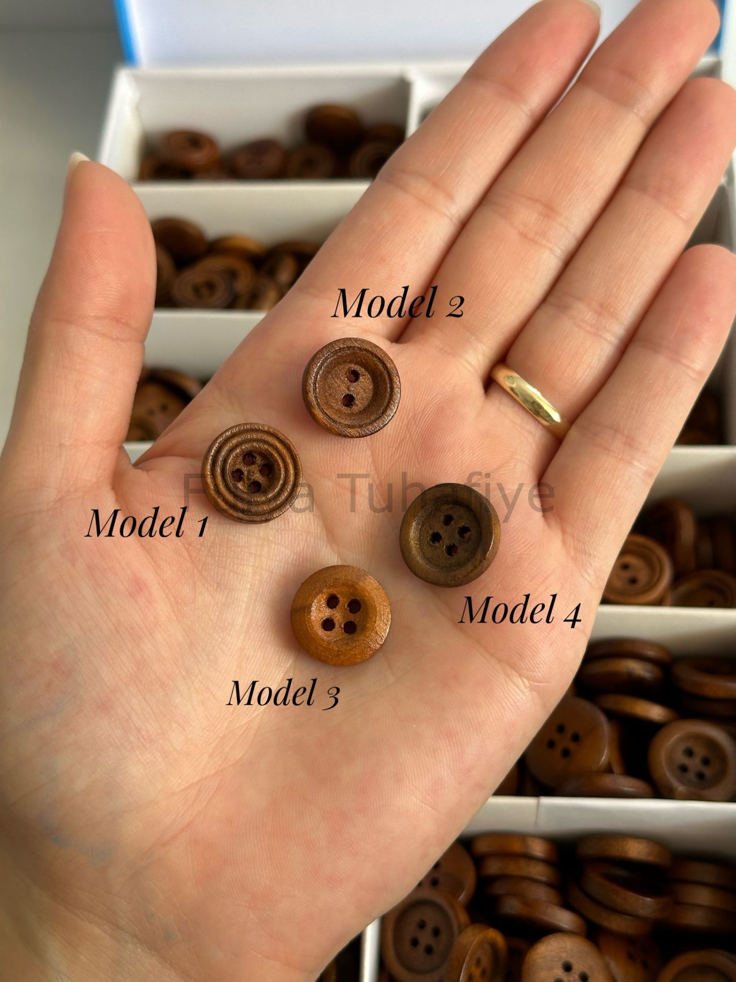 Ahşap Bebe Düğme 1.5 cm