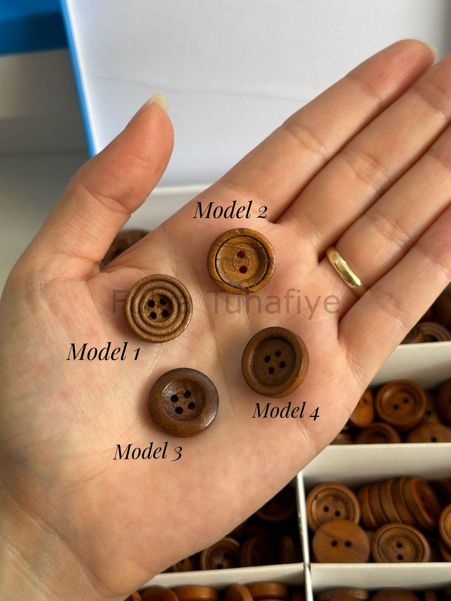 Ahşap Bebe Düğme 1.7 cm