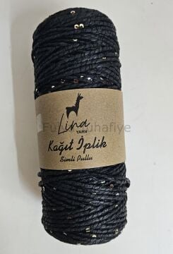Lina Yarn Simli Pullu Kağıt İp Krem