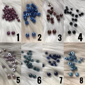 10 mm Renkli İnci Düğme