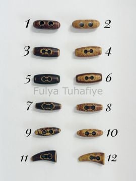 Ahşap Çoban Bebe Düğme 2.5 cm