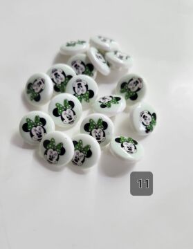 Minnie Mouse Bebe Düğme