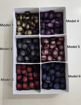 Ombre Efekt Düğme 1.7 cm