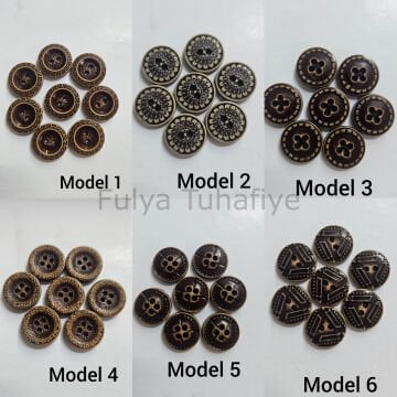 Dekoratif Polyester Düğme 1.80 cm