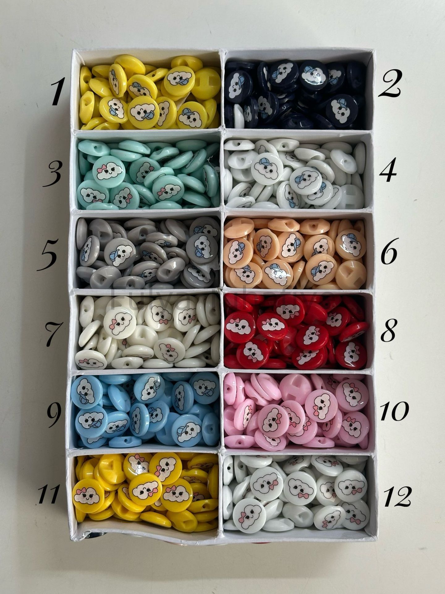 Bulut Bebe Düğme 1.7 cm