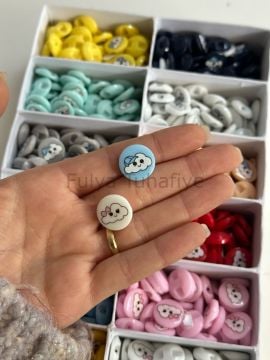 Bulut Bebe Düğme 1.7 cm