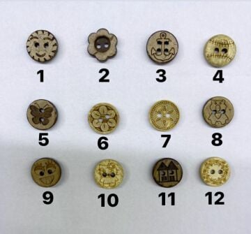 1.2 cm Figürlü Düğme