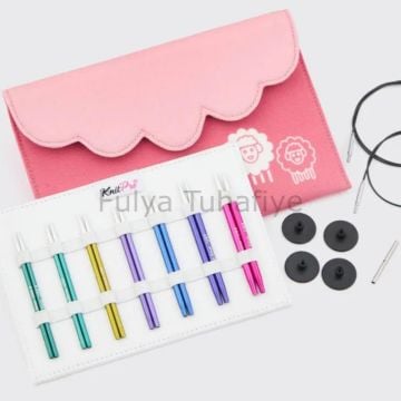 Knitpro Zing Midi Special Değiştililebilir Misinalı  10 cm Şiş Seti