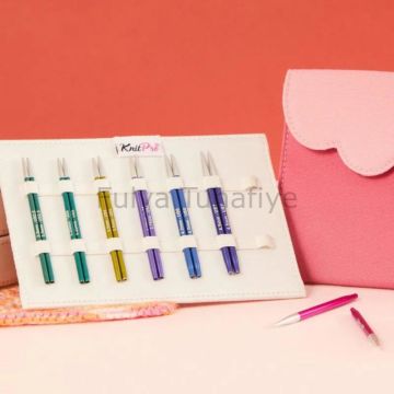 Knitpro Zing Midi Special Değiştililebilir Misinalı  10 cm Şiş Seti