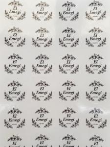 El Emeği Göz Nuru Yazılı Şeffaf Etiket (10'lu Paket)