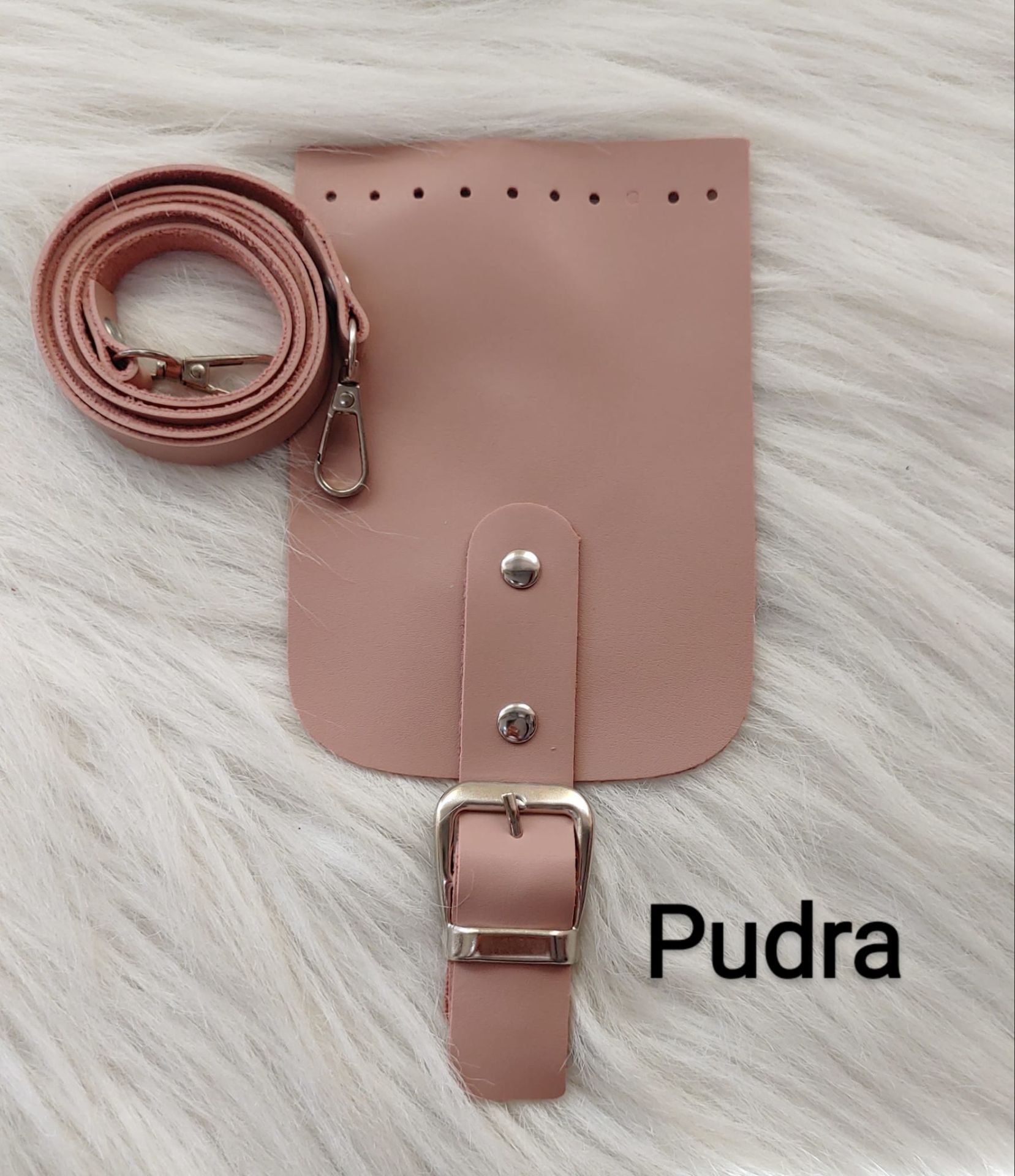 Mini Çanta Kapak Askı Seti Pudra