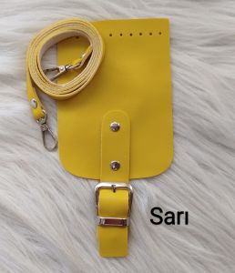 Mini Çanta Kapak Askı Seti Sarı