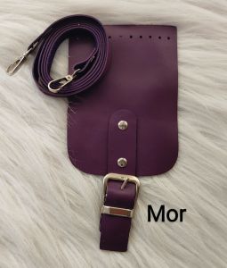 Mini Çanta Kapak Askı Seti Mor